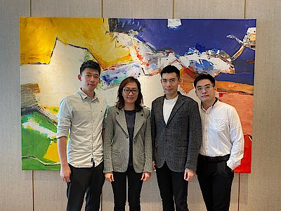cms Team in China: Bryan Lam, Sandy Yeung, Martin Huang, Marco Lam